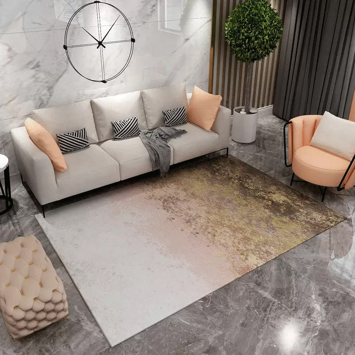 Lisslune | Contemporary Abstract Pattern Carpet Multicolor Polypropylene Carpet Non-Slip Pet Friendly Stain Resistant Carpet for Large Room