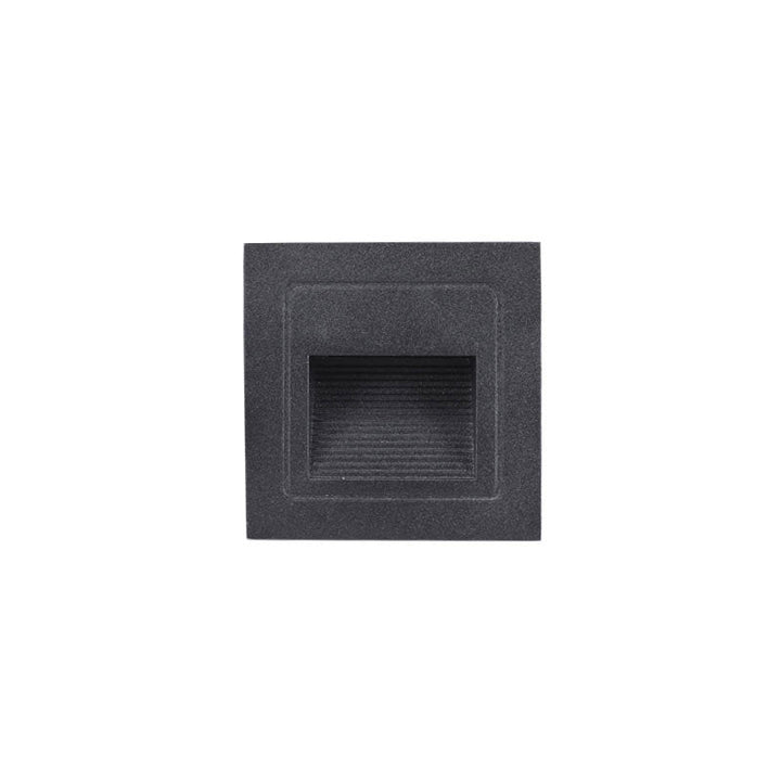 Skørter | Aluminum Square Recessed Wall Lamp Minimalist Black LED Footlight for Stair