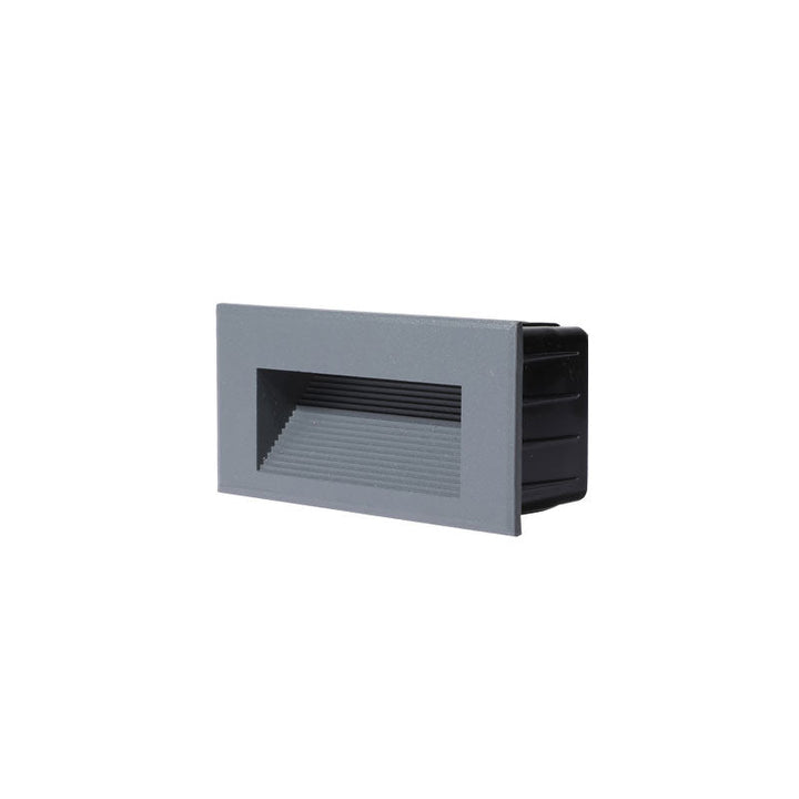 Skørter | Aluminum Square Recessed Wall Lamp Minimalist Black LED Footlight for Stair