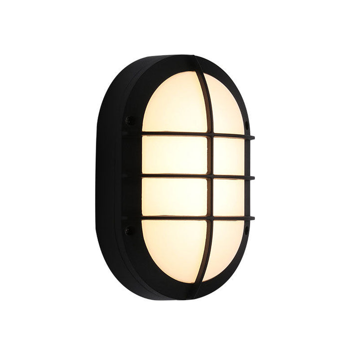 Skørter | Black rectangular wall lamp modern aluminum LED wall light for courtyard