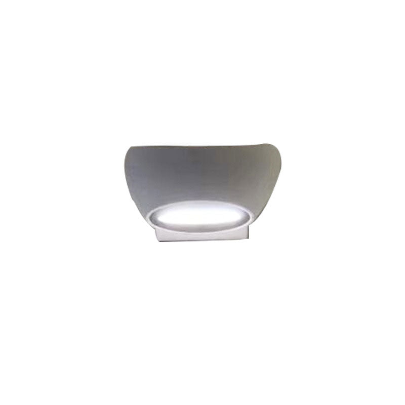 Skørter | Elliptical shape courtyard LED wall lighting Metallic modern wall lamp fixture