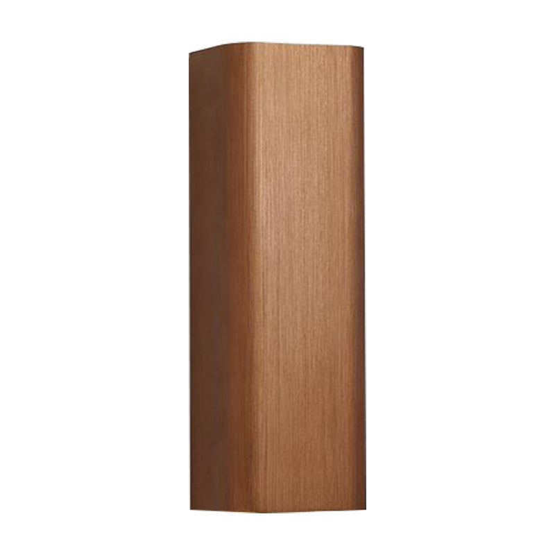 Skørter | Modern Cube Wall Mounted Light Metal Living Room LED Up and Down Wall Lamp in Bronze/Gold/Brown
