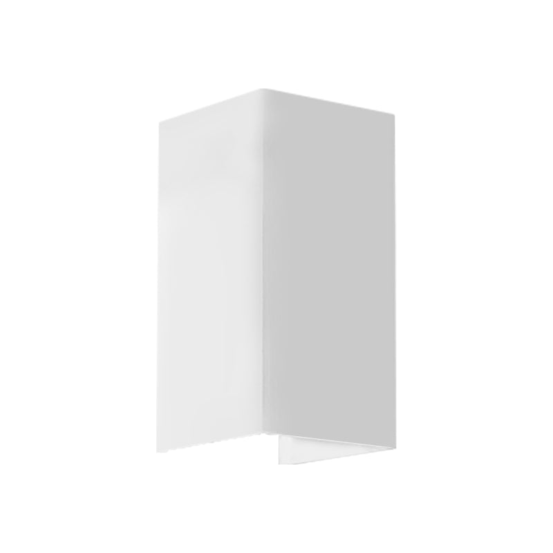 Skørter | Cuboid Up and Down LED Wall Lamp Contemporary Metal Gold/Brown/Grey Wall Light Fixture for Bedroom