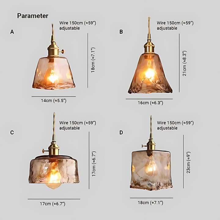 Lisslune | Retro LED Pendant Lamp - Jasper