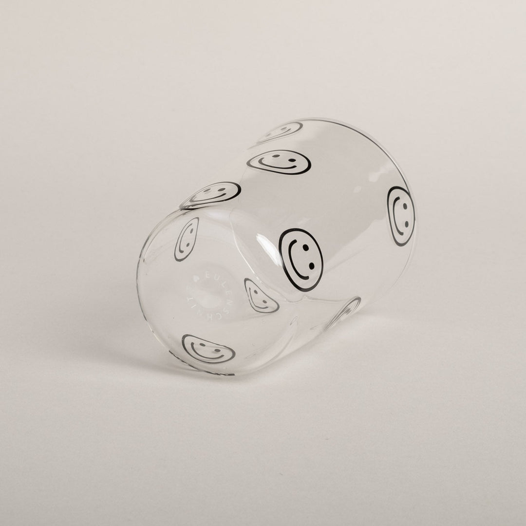 Lisslune | Drinking Glass Smileys black