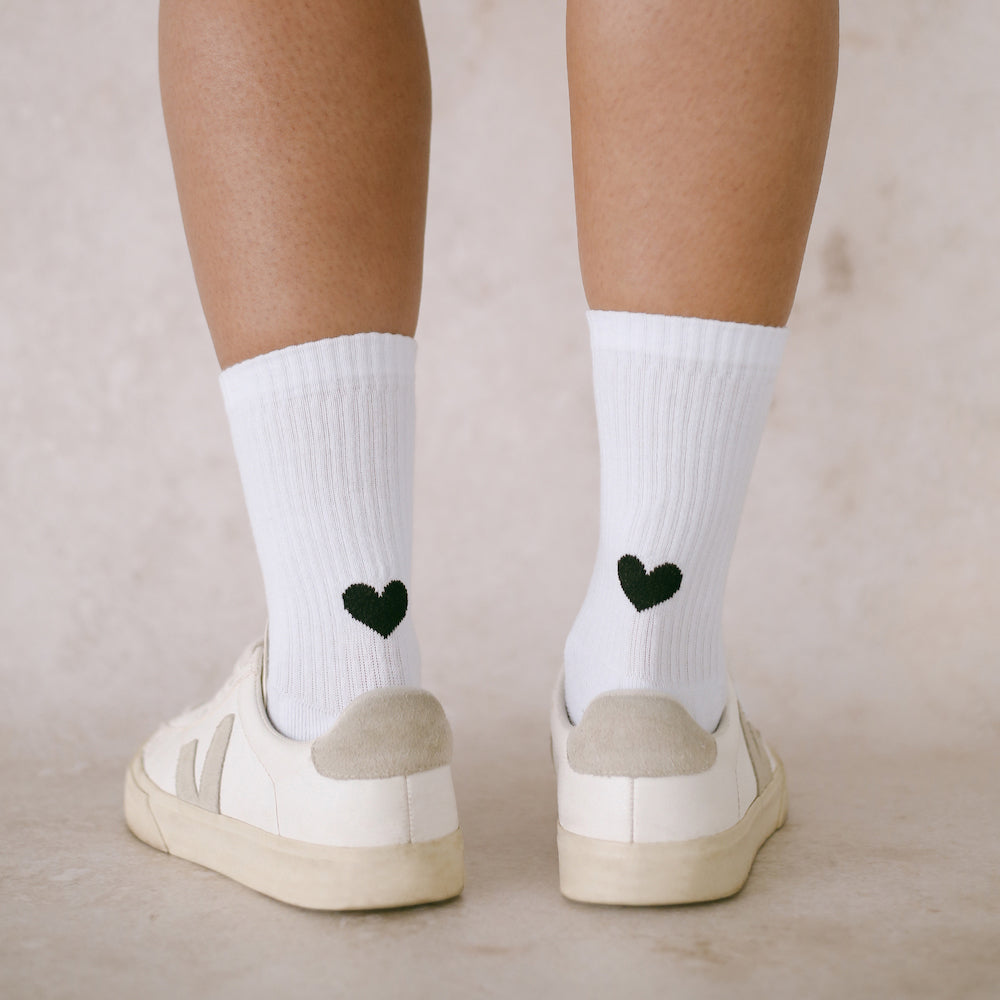 Lisslune | Socks Heart white Size 43-46