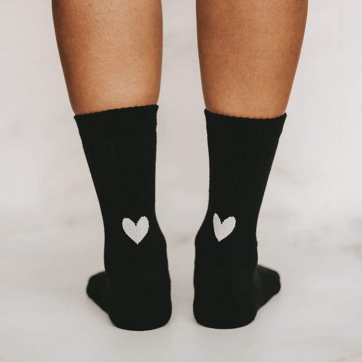 Lisslune | Socks Heart Black Size 39-42