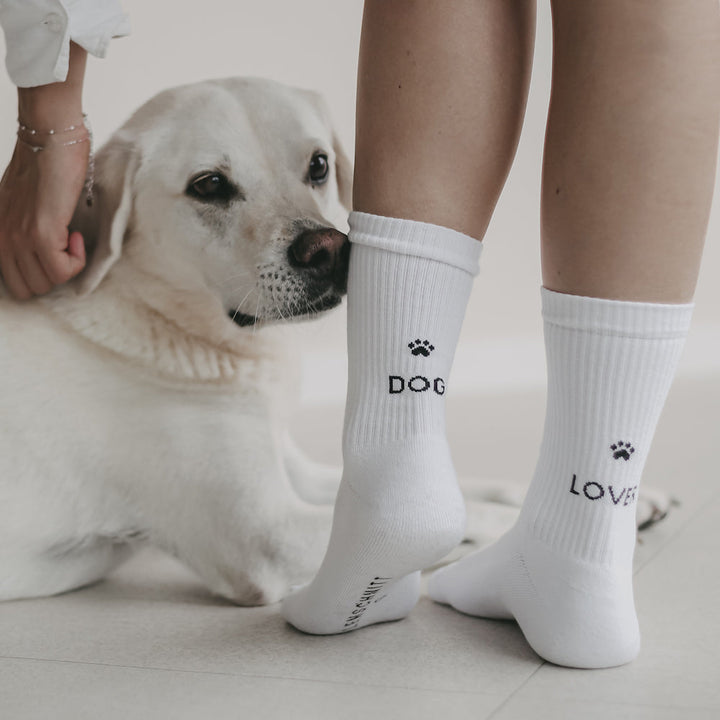 Lisslune | Socks Dog Lover white Size 35-38