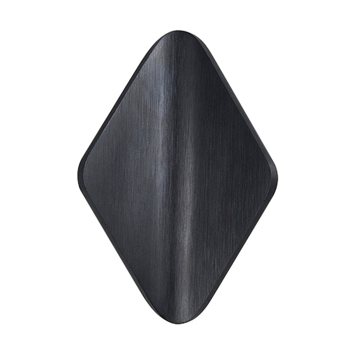 Lisslune | Concave Rhombus Metal Wall Light Modern LED Black/Gold/Coffee Wall Light Light for Living Room