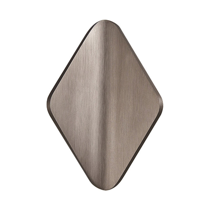 Lisslune | Concave Rhombus Metal Wall Light Modern LED Black/Gold/Coffee Wall Light Light for Living Room