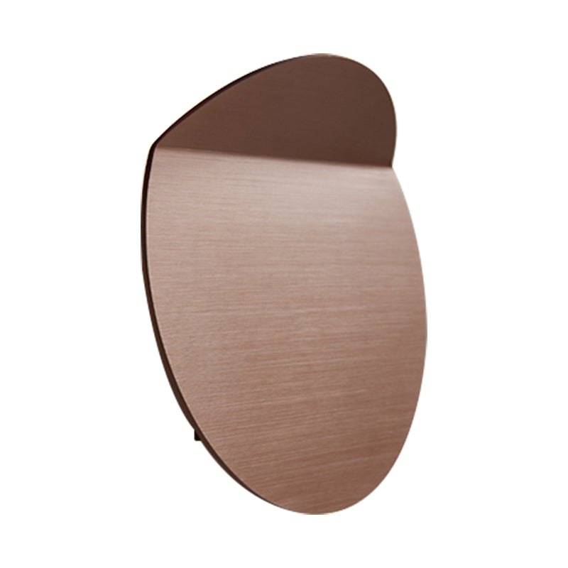 Lisslune | Contemporary round metal wall light black/gray/white LED wall-mounted light for hallway