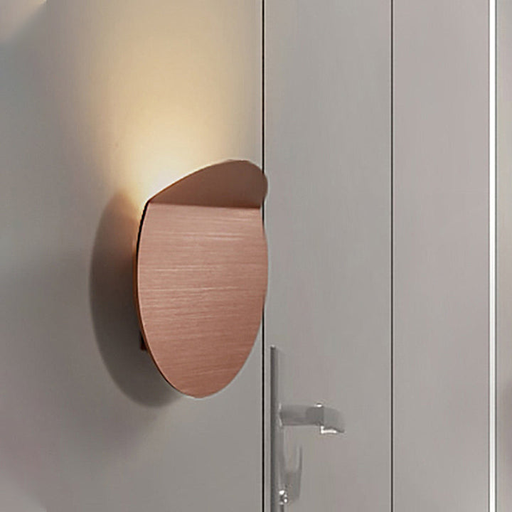Lisslune | Contemporary round metal wall light black/gray/white LED wall-mounted light for hallway