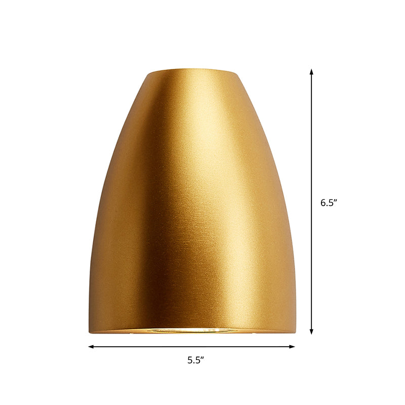 Skørter | Spherical Wall-mounted Light Modern Metal Black/Grey/White LED Up and Down Wall Lamp for Stairs