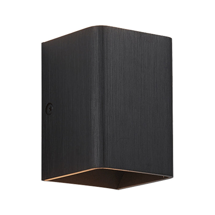 Lisslune | Cubist Metal Up and Down Wall Lamp Contemporary Bronze/Gold/White LED Wall Light for Living Room
