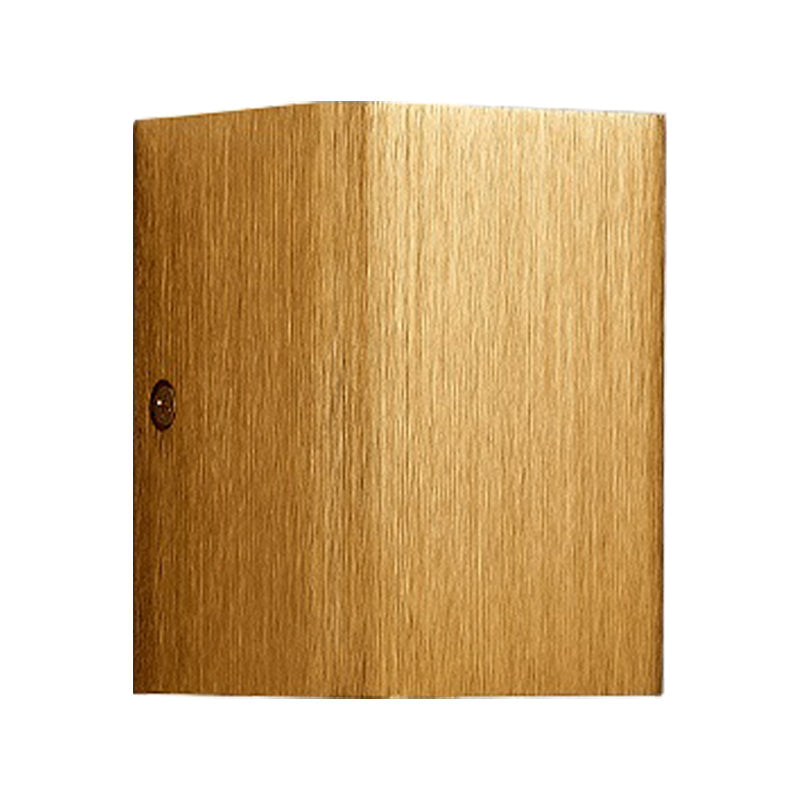 Lisslune | Cubist Metal Up and Down Wall Lamp Contemporary Bronze/Gold/White LED Wall Light for Living Room