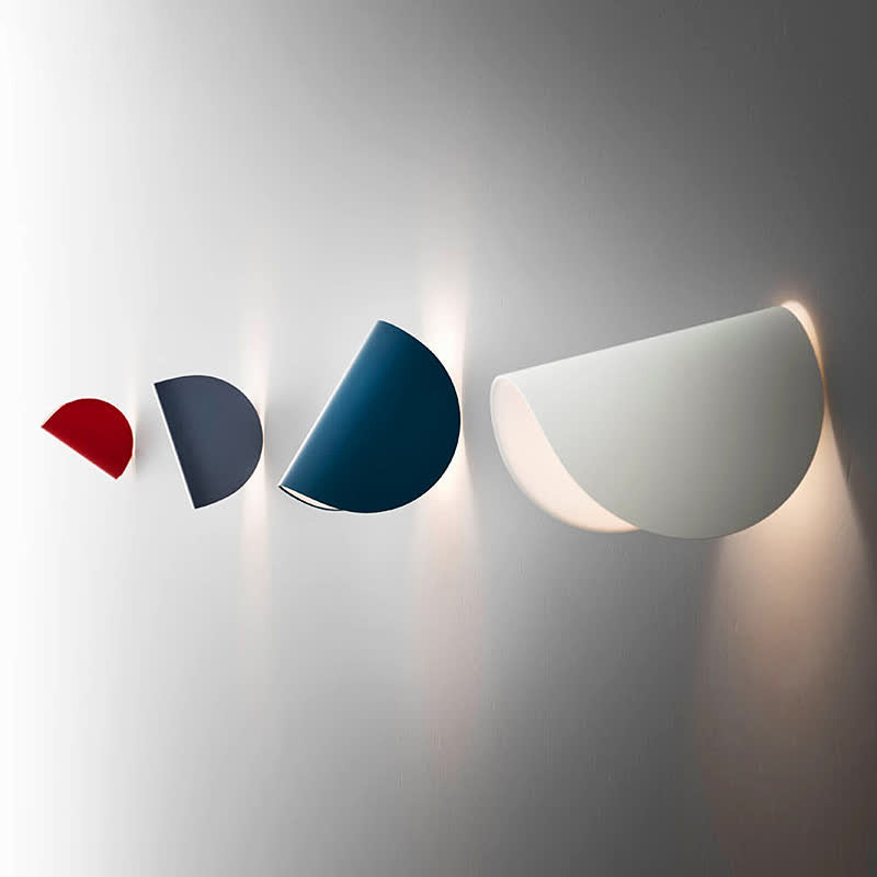 Lisslune | Curved LED Wall Light Minimalist Metal Living Room Lighting