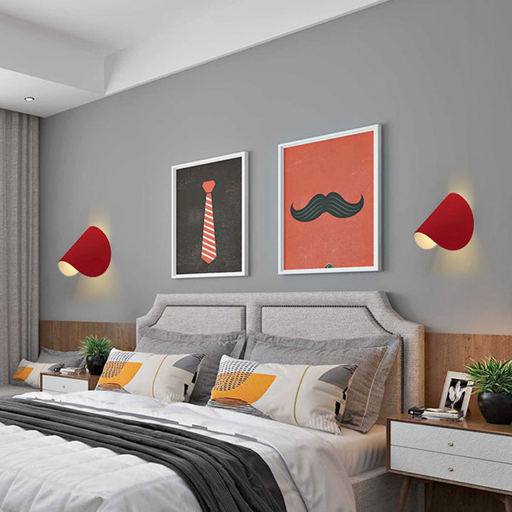 Lisslune | Curved LED Wall Light Minimalist Metal Living Room Lighting
