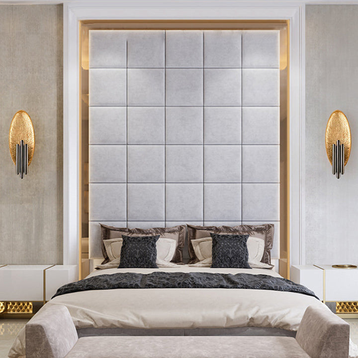 Lisslune | Rectangular Living Room LED Flush Wall Rail Metal Postmodern Style Wall Lamp