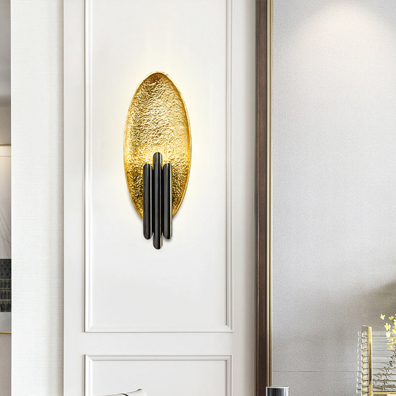 Lisslune | Rectangular Living Room LED Flush Wall Rail Metal Postmodern Style Wall Lamp