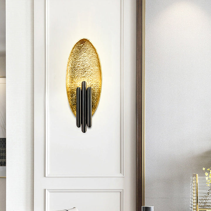 Lisslune | Rectangular Living Room LED Flush Wall Rail Metal Postmodern Style Wall Lamp