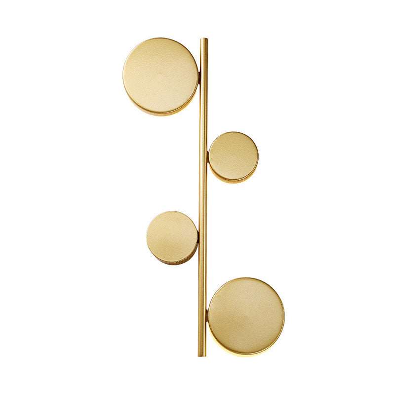 Lisslune | Circle Wall Mounted Light Post-Modern Metallic Living Room LED Wall Lighting for Living Room