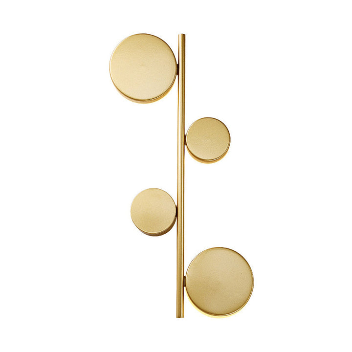 Lisslune | Circle Wall Mounted Light Post-Modern Metallic Living Room LED Wall Lighting for Living Room