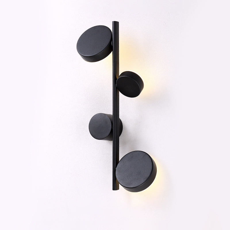 Lisslune | Circle Wall Mounted Light Post-Modern Metallic Living Room LED Wall Lighting for Living Room