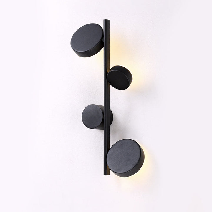 Lisslune | Circle Wall Mounted Light Post-Modern Metallic Living Room LED Wall Lighting for Living Room