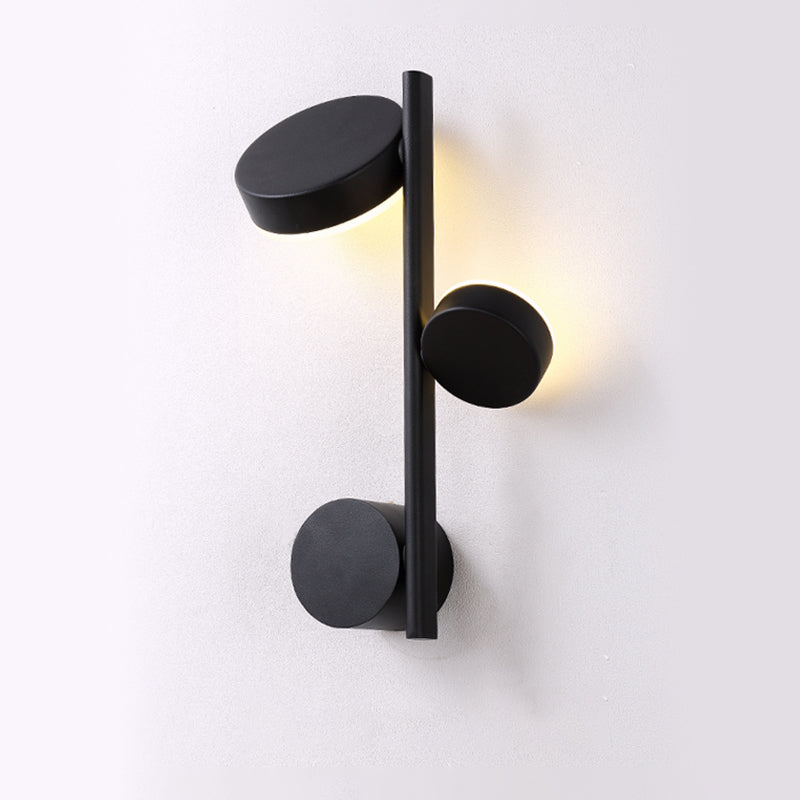 Lisslune | Circle Wall Mounted Light Post-Modern Metallic Living Room LED Wall Lighting for Living Room