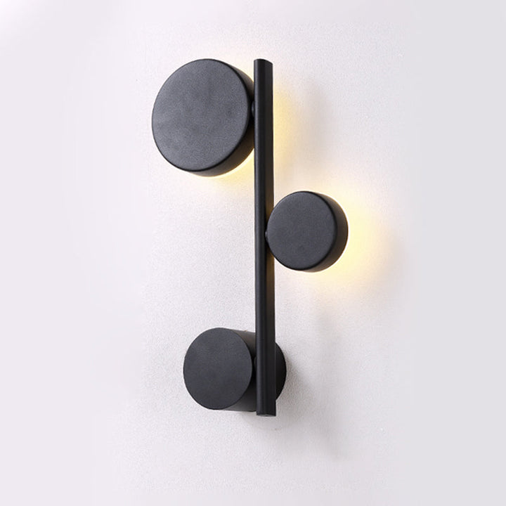 Lisslune | Circle Wall Mounted Light Post-Modern Metallic Living Room LED Wall Lighting for Living Room