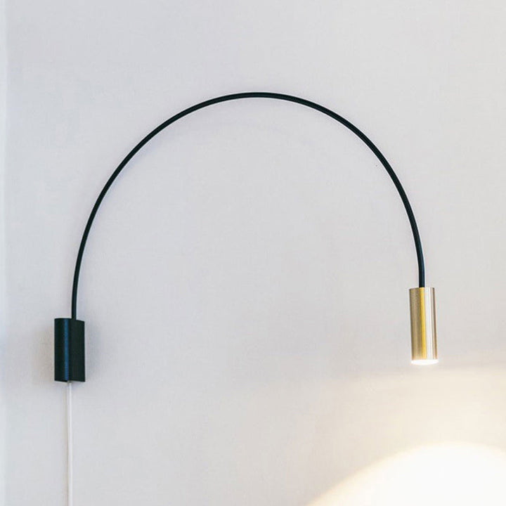 Lisslune | Arch Living Room LED Wall Mount Light Metallic Postmodern Wall Lighting Fixture