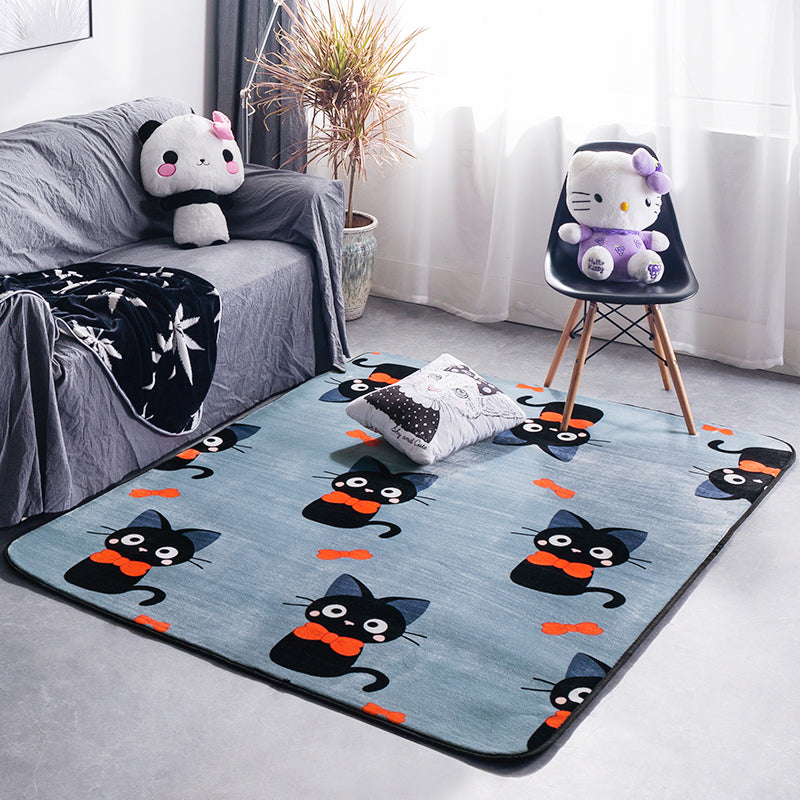 Lisslune | Classic Fairy Tale Pattern Rug Multicolored Modern Rug Polypropylene Non-Slip Backing Washable Pet-Friendly Area Rug for the Living Room
