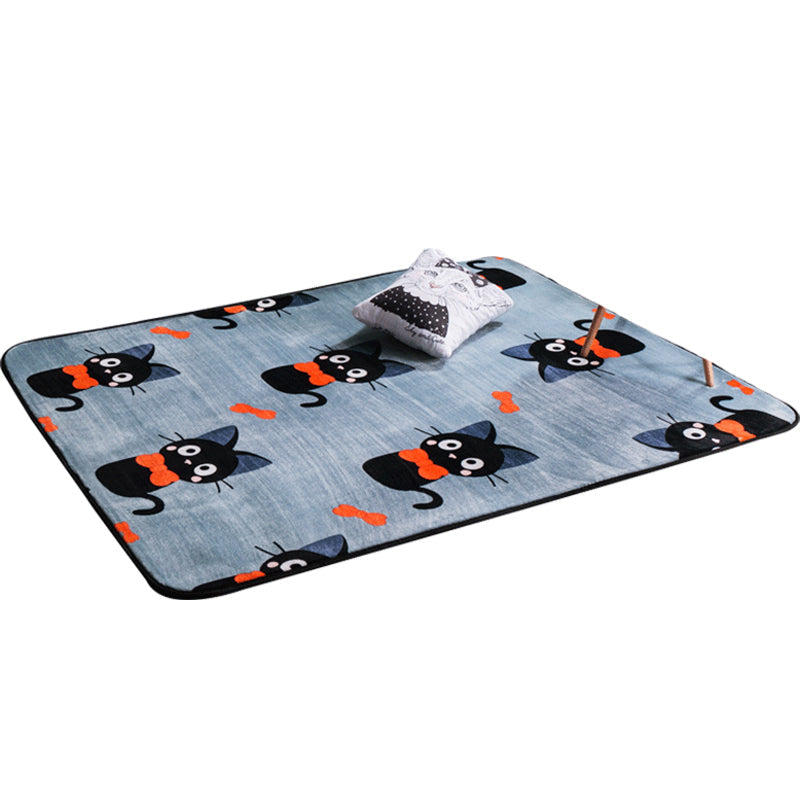 Lisslune | Classic Fairy Tale Pattern Rug Multicolored Modern Rug Polypropylene Non-Slip Backing Washable Pet-Friendly Area Rug for the Living Room
