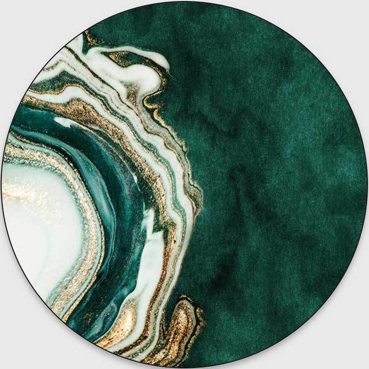 Lisslune | Glam Mid-Century Rug Multicolor Marble Look Rug Pet Friendly Stain Resistant Non-Slip Back Rug for Living Room