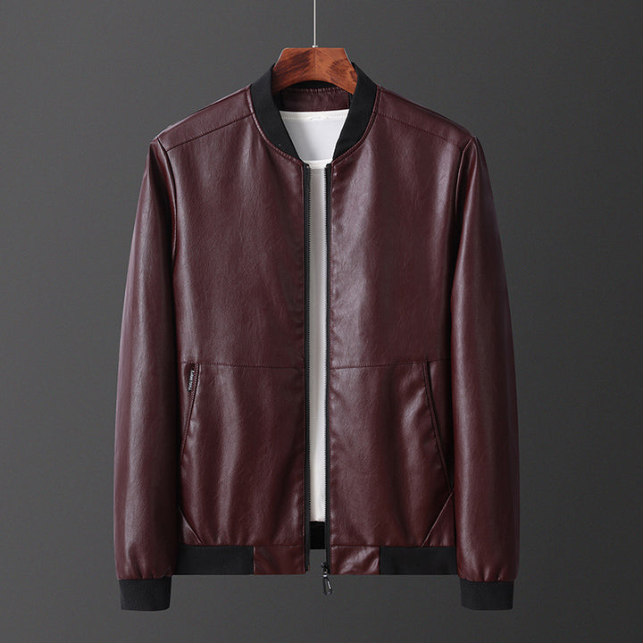Men's Stylish and Lightweight Leather Jacket Lisslune