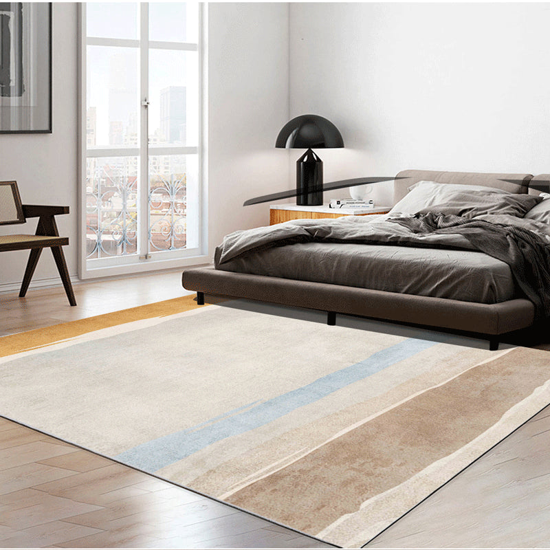 Lisslune | Contemporary Abstract Pattern Carpet Multicolor Polypropylene Carpet Non-Slip Pet Friendly Stain Resistant Carpet for Large Room