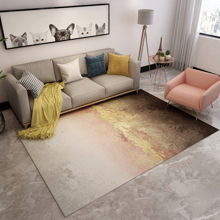 Lisslune | Contemporary Abstract Pattern Carpet Multicolor Polypropylene Carpet Non-Slip Pet Friendly Stain Resistant Carpet for Large Room