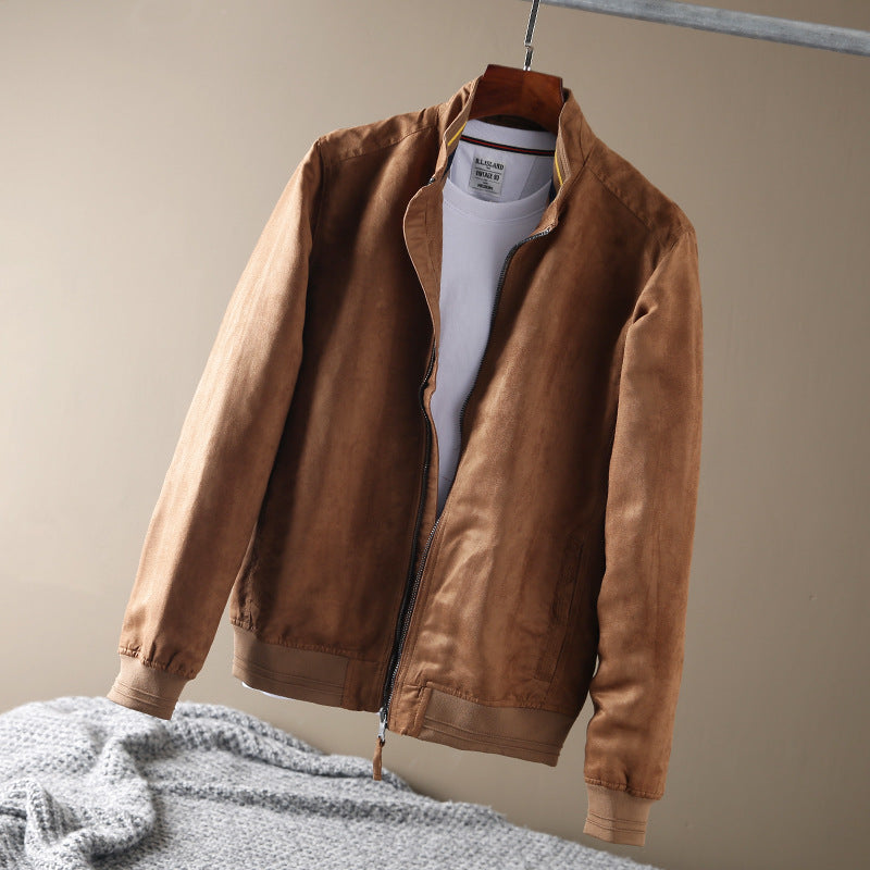 Men's casual relaxed outdoor jacket with soft upper material and practical pockets Lisslune