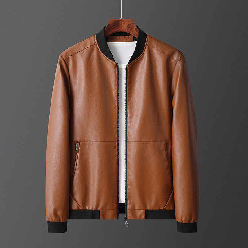 Men's Stylish and Lightweight Leather Jacket Lisslune