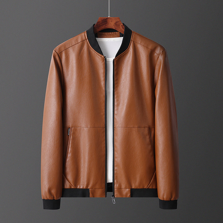 Men's Stylish and Lightweight Leather Jacket Lisslune