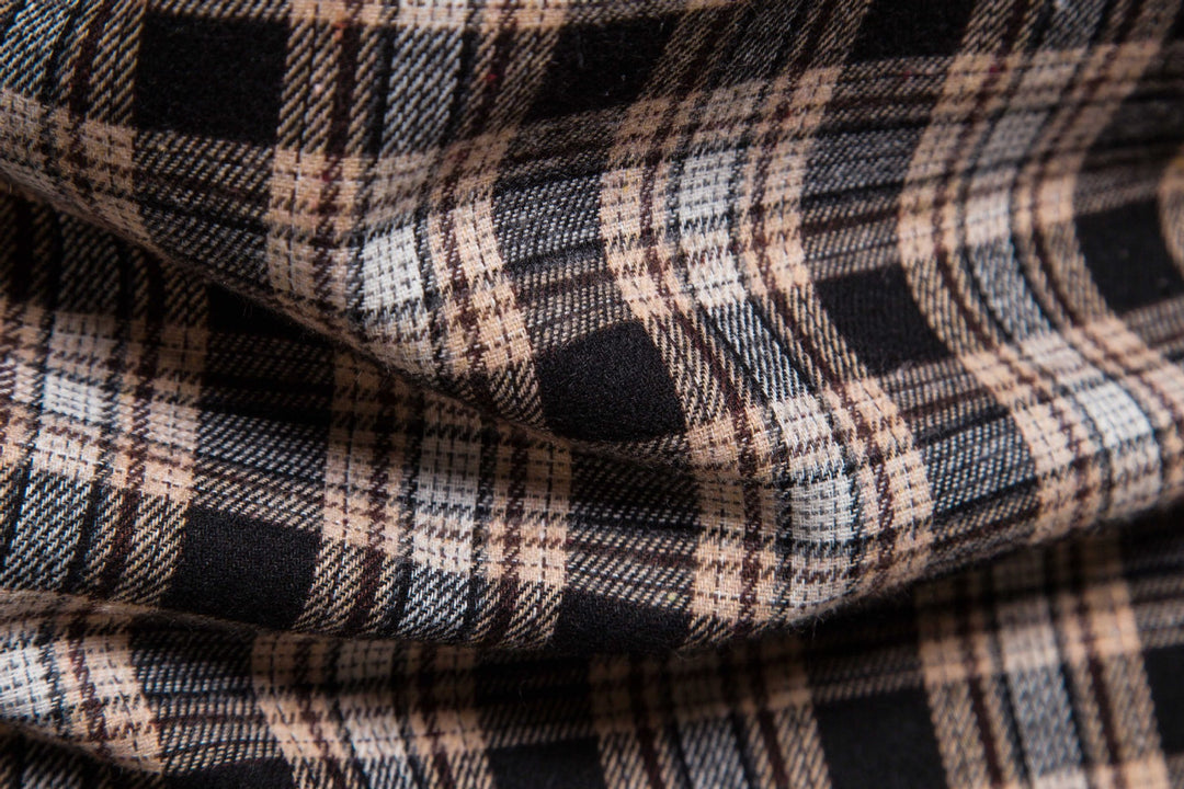 Men's Casual Flannel Shirt with Integrated Hoodie Lisslune