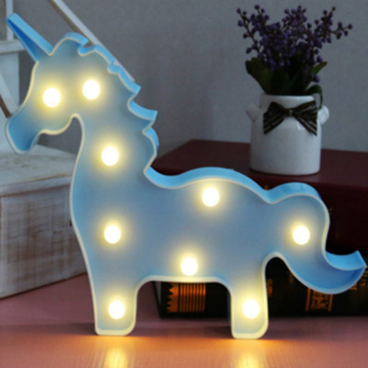 Skørter | Artistic Cartoon-shaped LED Table Lamp Plastic Bedroom Battery Nightstand Lamp