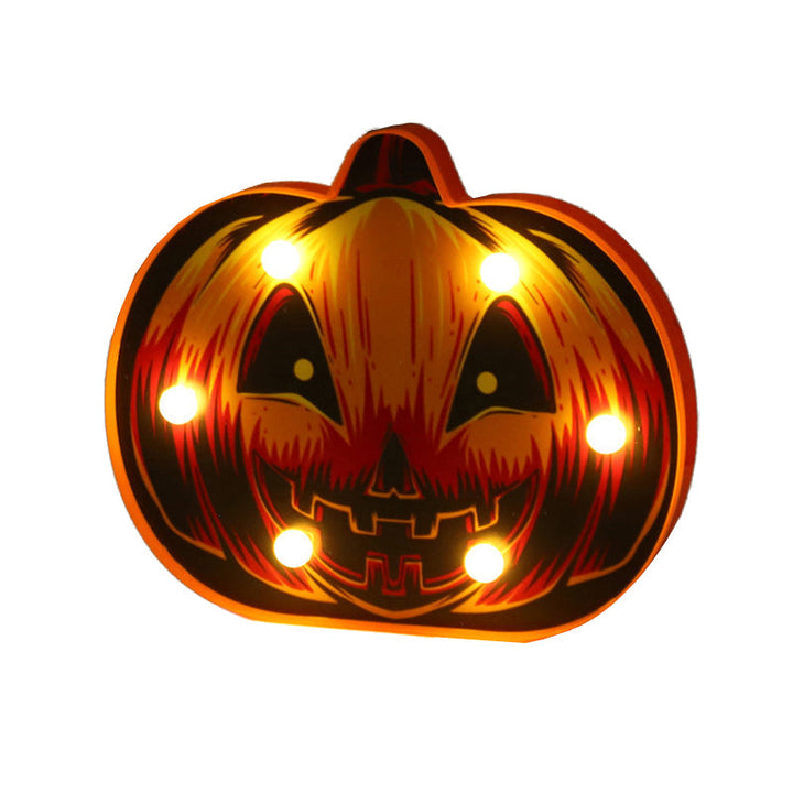 Skørter | Pumpkin-shaped bedroom battery table lamp plastic Kids style LED bedside lighting