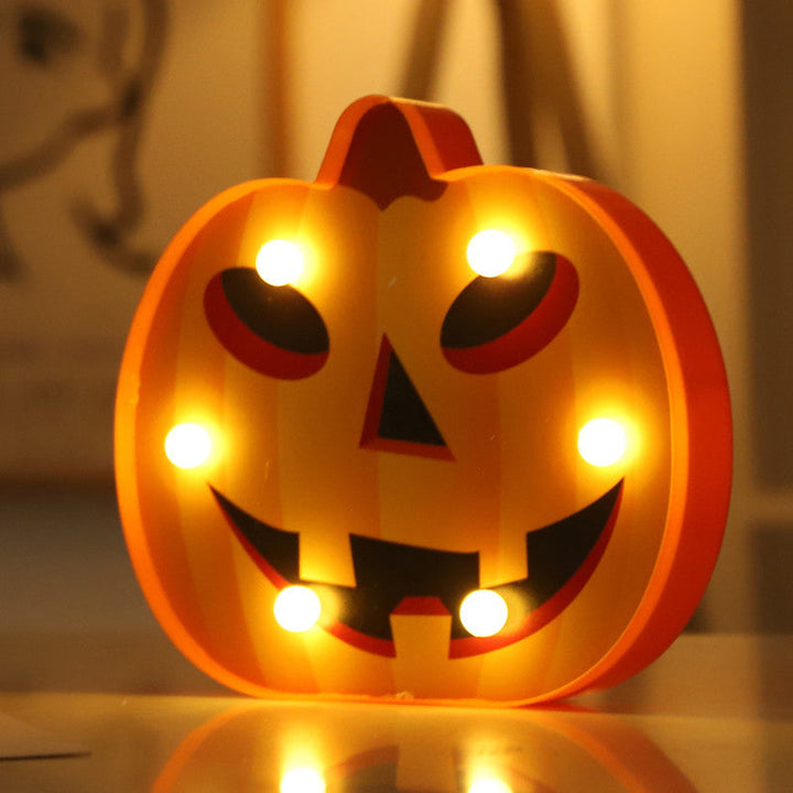 Skørter | Pumpkin-shaped bedroom battery table lamp plastic Kids style LED bedside lighting