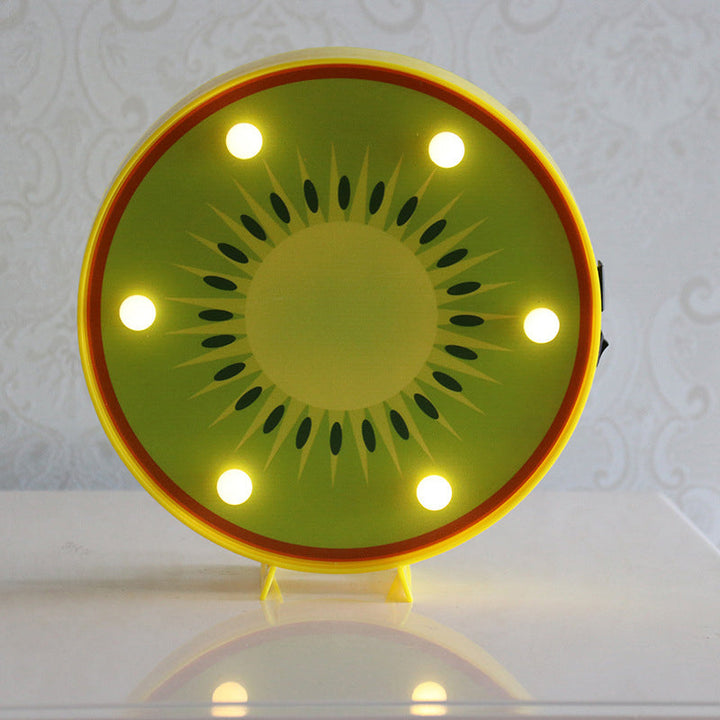 Skørter | Artistic Fruit-Shaped LED Table Lighting Plastic Bedroom Battery Nightstand Lamp