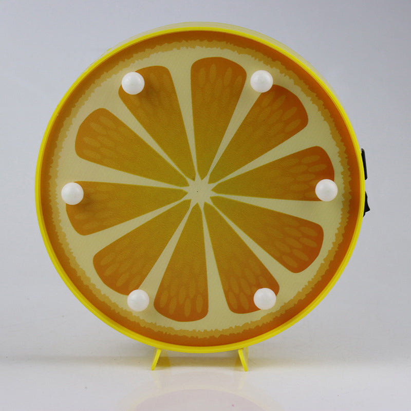 Skørter | Artistic Fruit-Shaped LED Table Lighting Plastic Bedroom Battery Nightstand Lamp