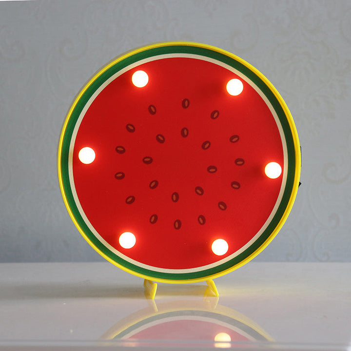 Skørter | Artistic Fruit-Shaped LED Table Lighting Plastic Bedroom Battery Nightstand Lamp