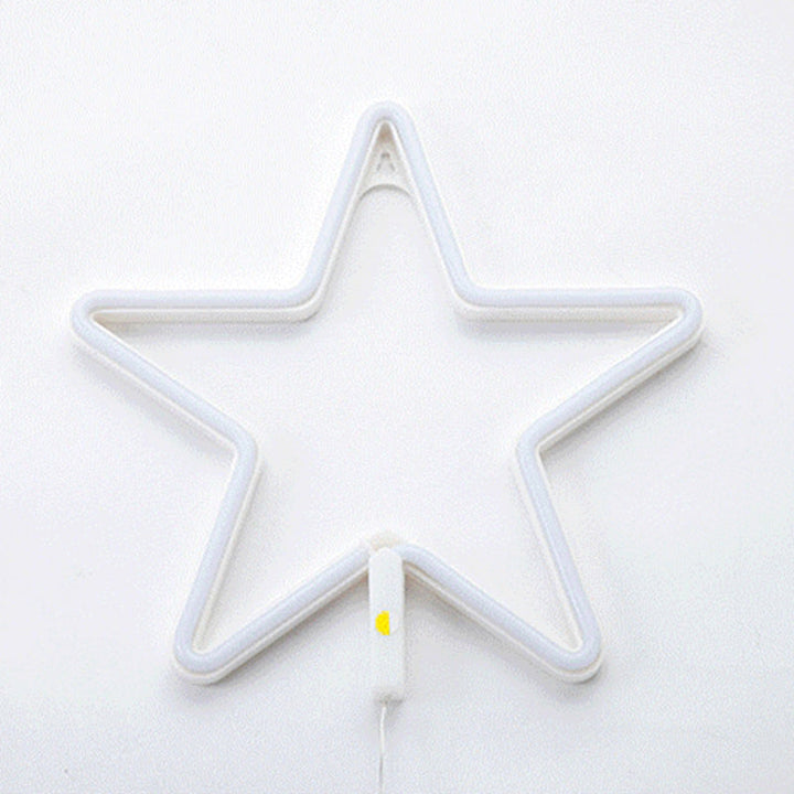 Skørter | Cartoon-shaped bedroom table lighting plastic decorative LED nightstand lamp in white