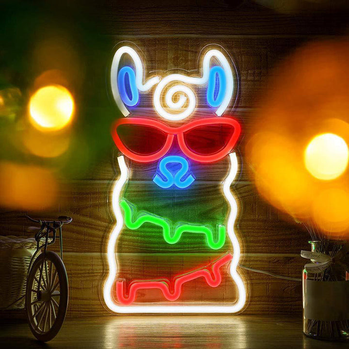 Skørter | Plastic Cartoon Shaped USB Wall Light Artistic LED Neon Night Lamp for Living Room