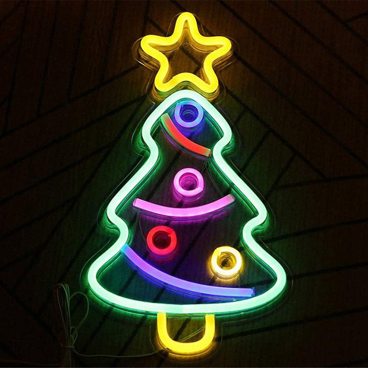 Skørter | Plastic Cartoon Shaped USB Wall Light Artistic LED Neon Night Lamp for Living Room